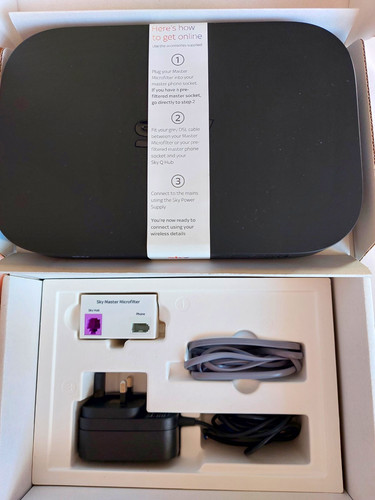 Sky hub black wireless - q,